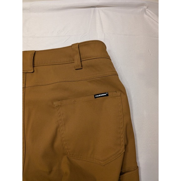 Truewerk Men's 38/30 Edo Pant Brown Technical 5-Pocket Utility Pants Work Tough - Picture 15 of 16